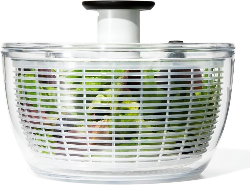 OXO Good Grips Salad Spinner | Lettuce Spinner | Fruit Washer | Fruit Washing Bowl with Strainer | Vegetable Cleaner | Salad Cleaner | Lettuce Washer | 6.22...